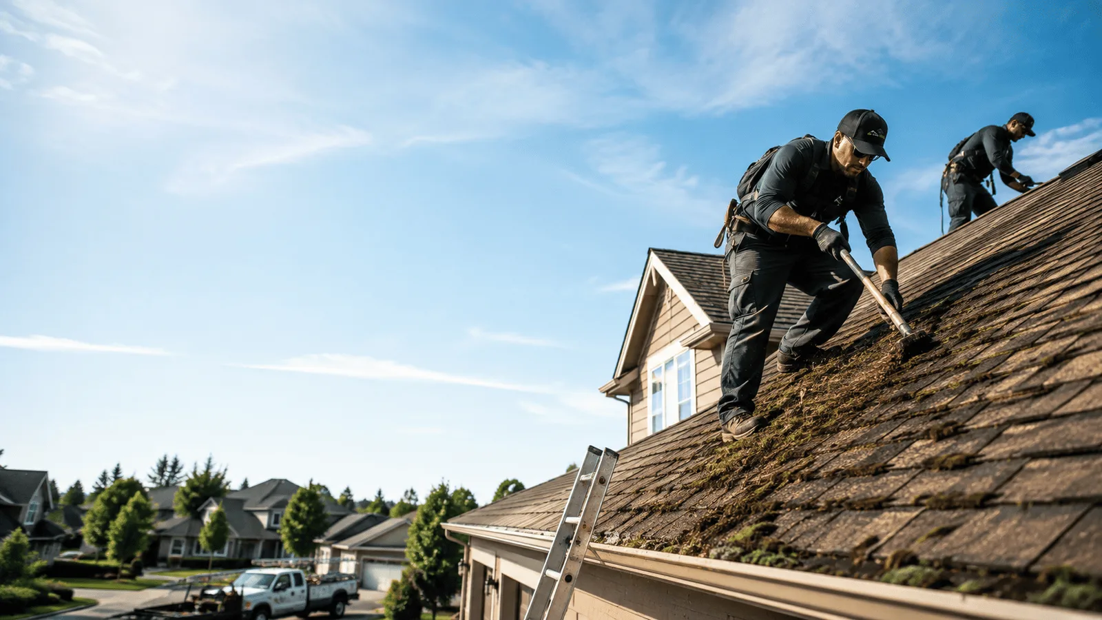 Roof Moss Removal in Two Rivers, WI near me